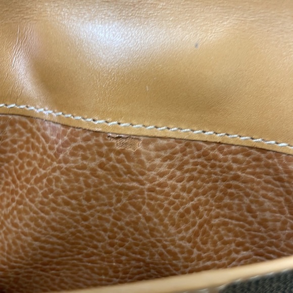 Vintage FENDI Penguins Wide Stripe Brown& Black Canvas Wallet - Picture 9 of 16